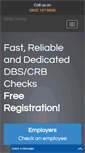 Mobile Screenshot of crb-checkonline.co.uk
